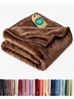 Fleece Throw Blanket Soft Flannel Cozy Lightweight Warm All Season Bed Couch